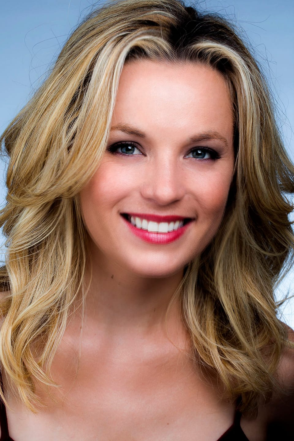 Actor and model beauty headshot of a blonde woman in Asheville