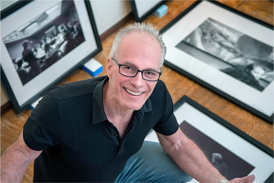 Steve at a gallery showing in Santa Fe, New Mexico